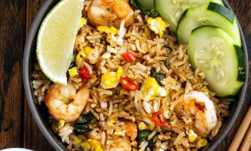 Thai Basil Fried Rice plate