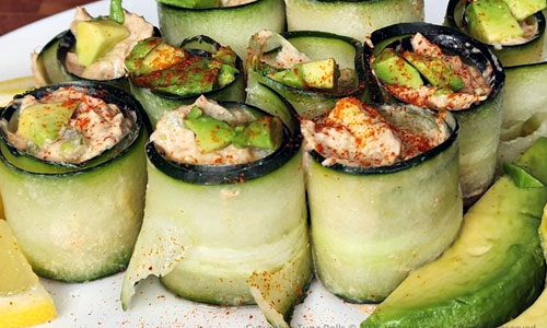Cucumber Roll sushi board